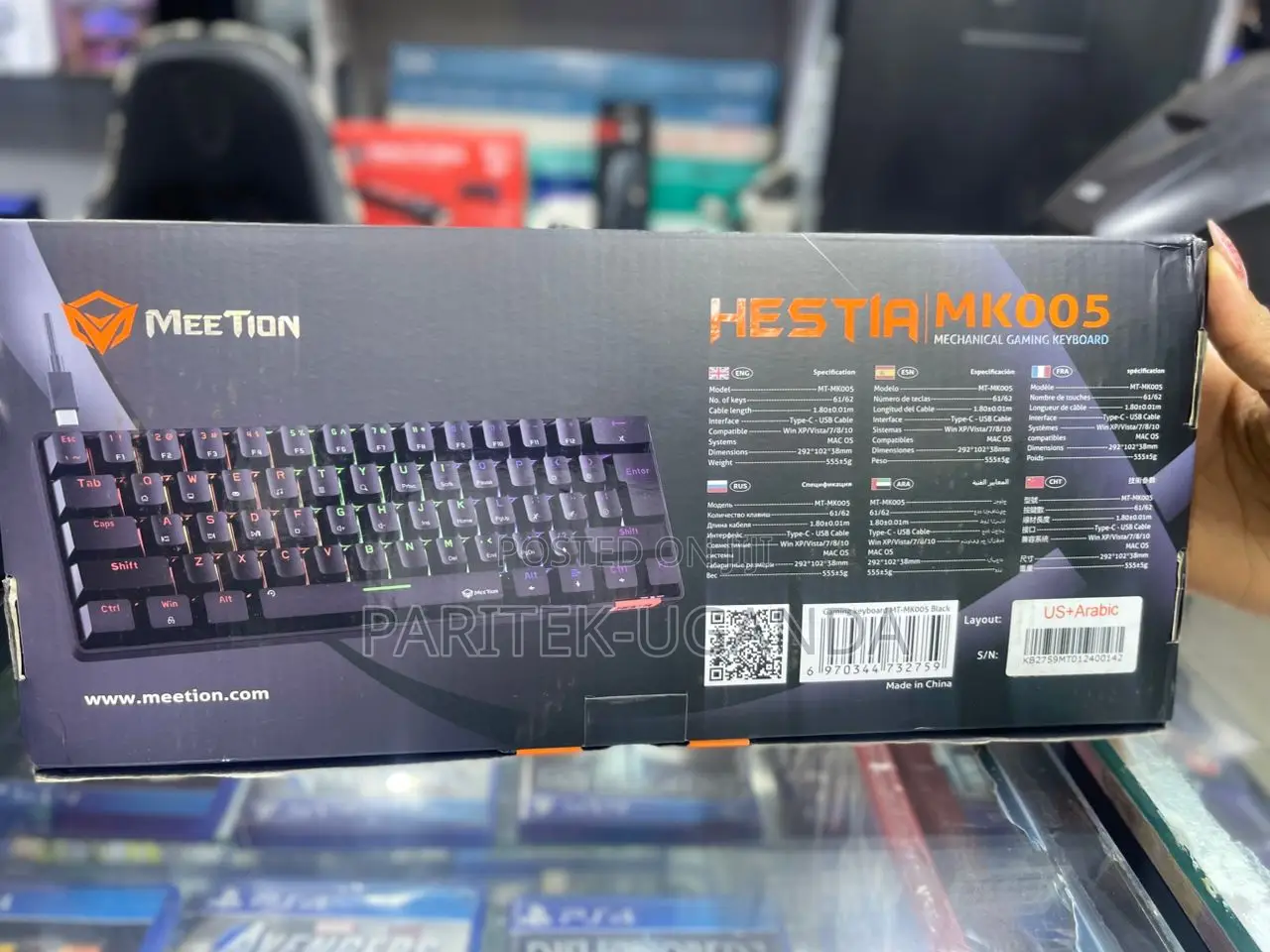 Meetion Gaming Keyboard And Mouse Pad