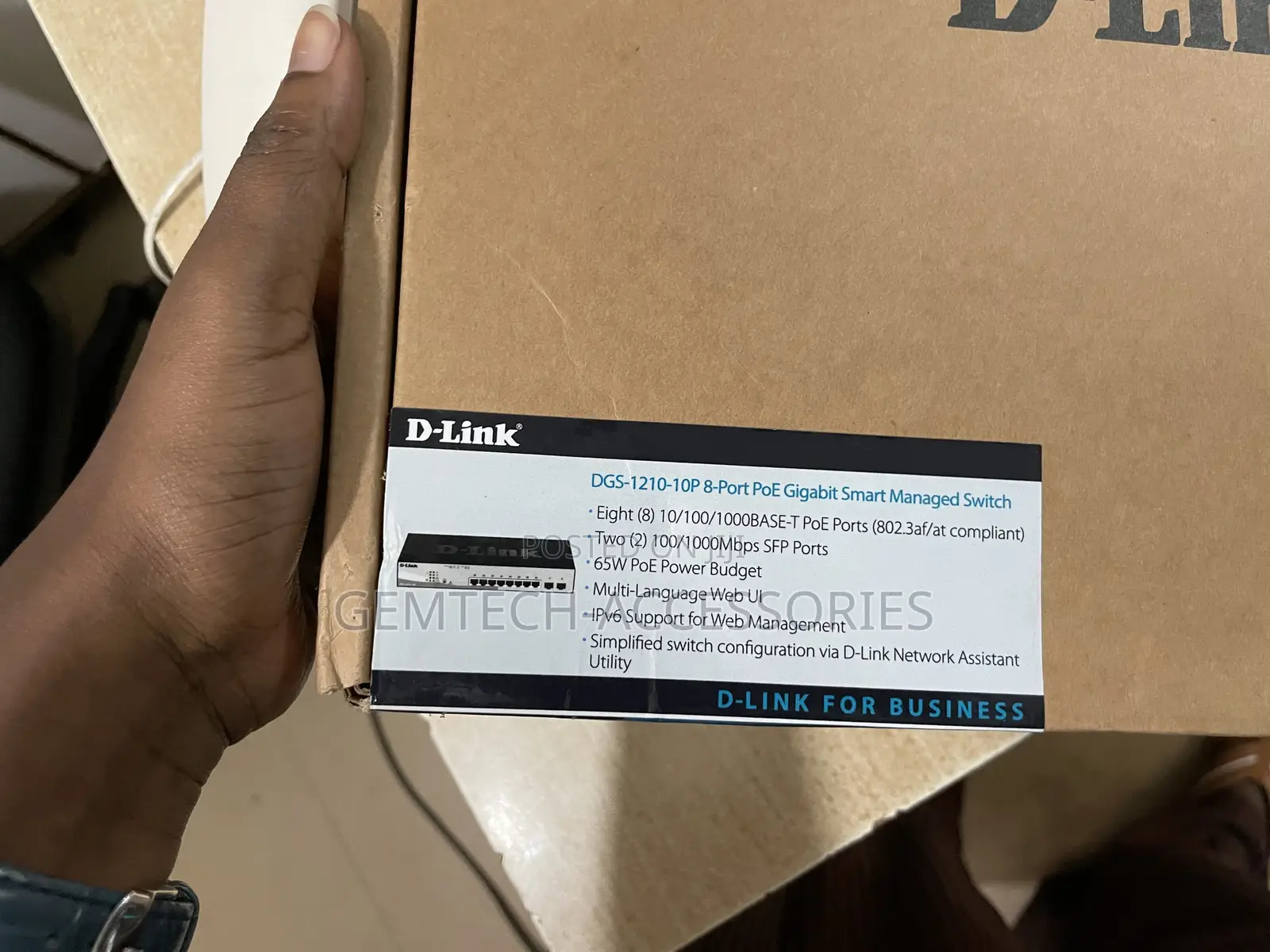 10-Port Gigabit Smart Managed Poe Switch DGS-1210-10p