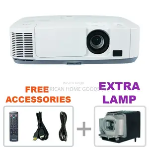Nec P401w 3lcd Projector 4000 Ansi Hd Hdmi + Extra Free Lamp