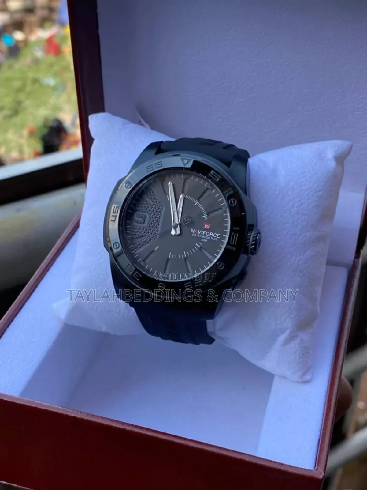 Naviforce Luxury Men Sports Watches Waterproof Quartz Black