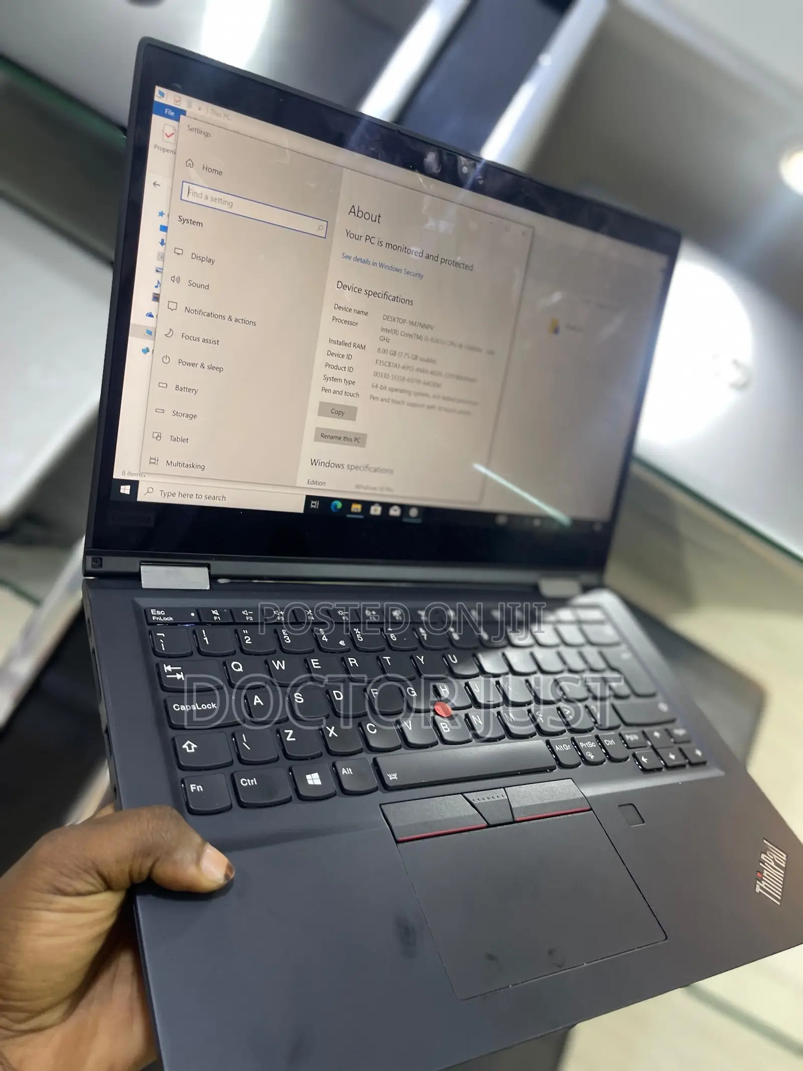Laptop Lenovo ThinkPad X390 Yoga 8GB Intel Core I5 SSD 256GB