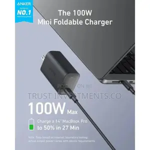 Photo - Anker Nano Charger, 100w Macbook Charger for iPhone Series