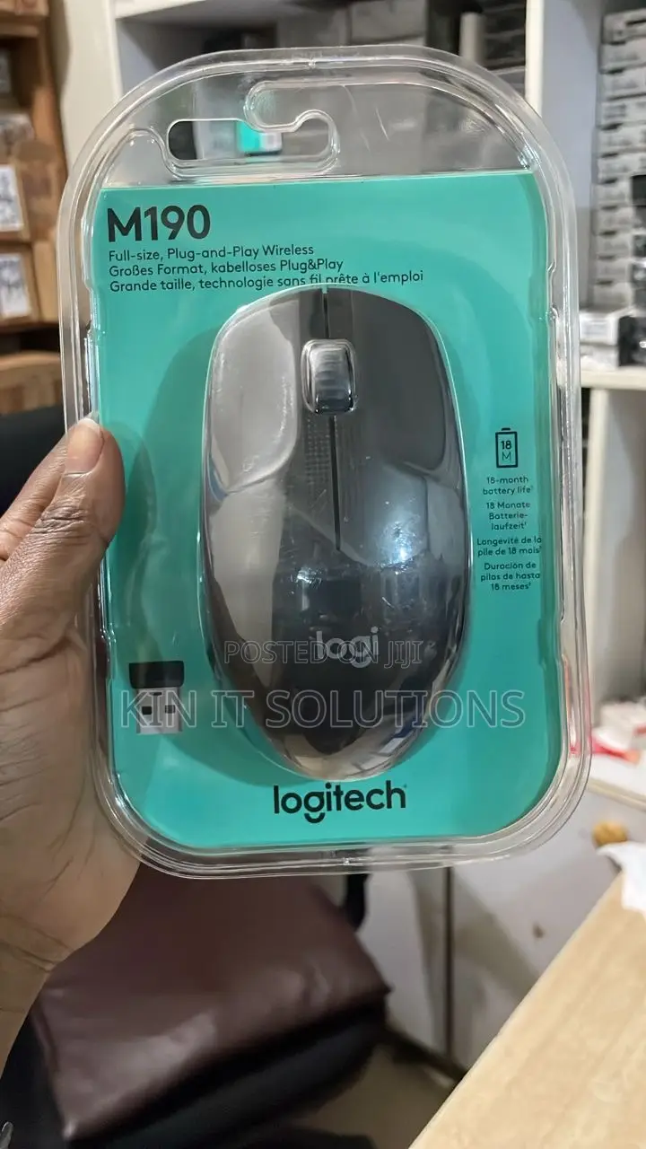 Logitech M190 Wireless Mouse.