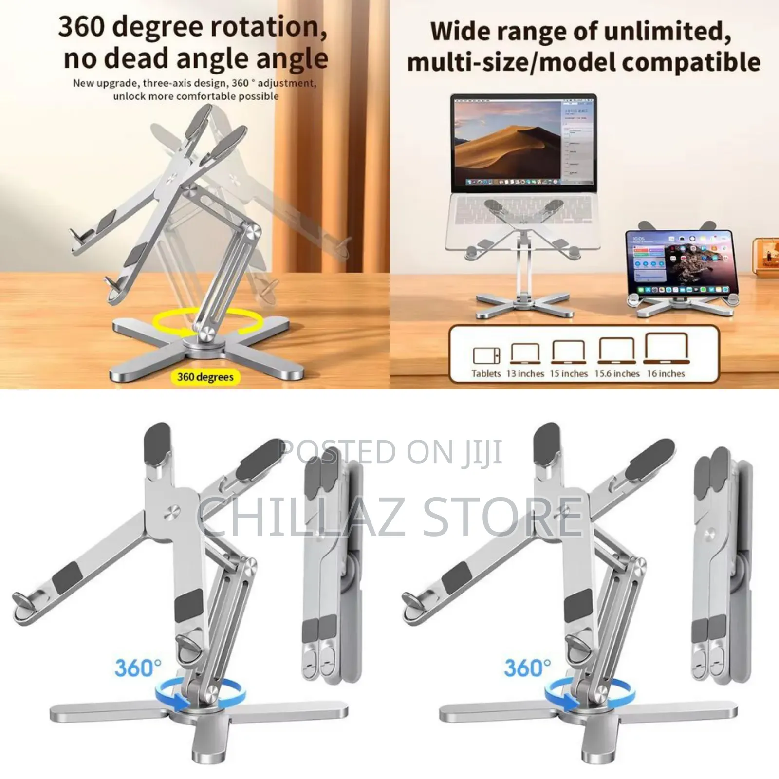 360° Rotating Portable Laptop Stand.