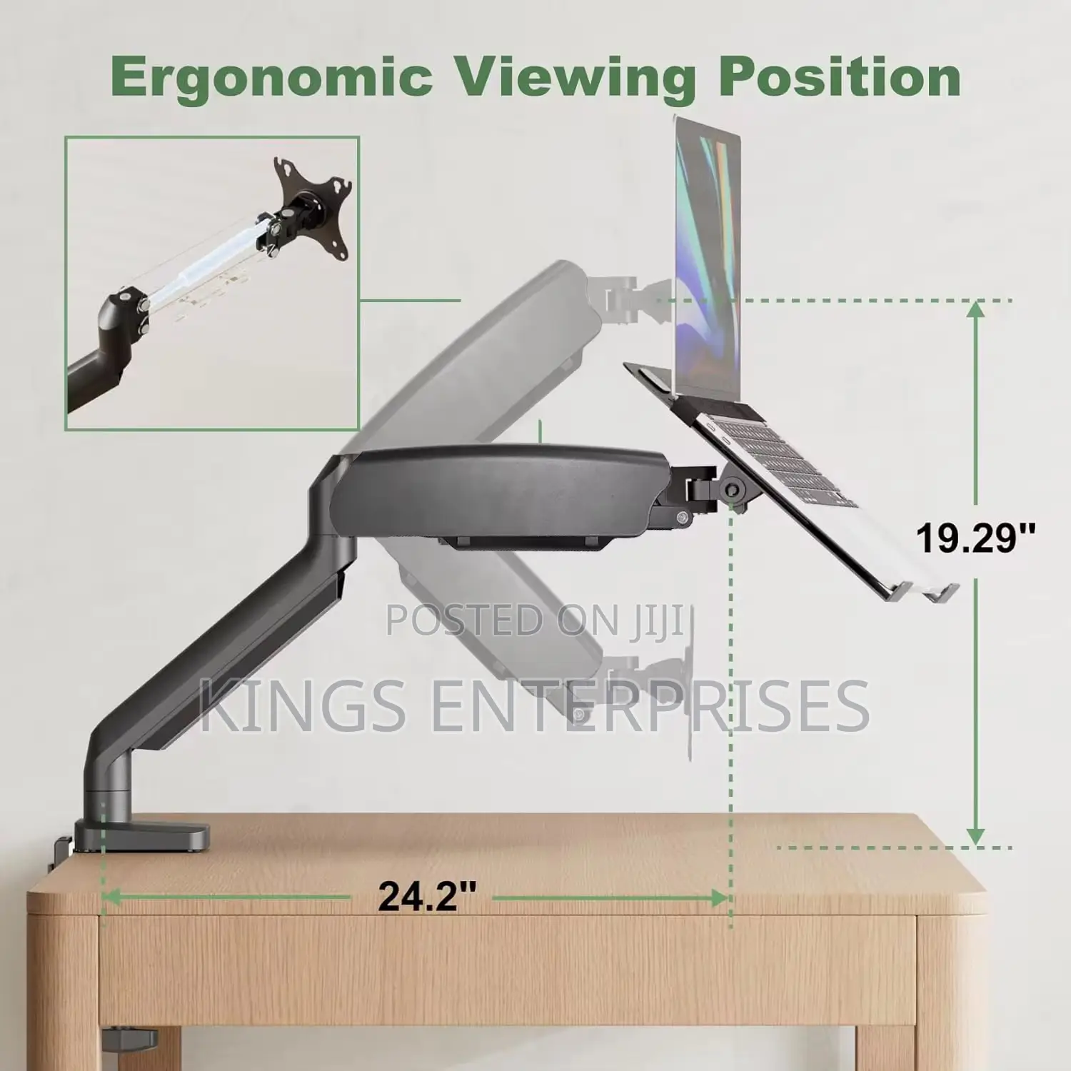 2 in 1 Monitor and Laptop Holder