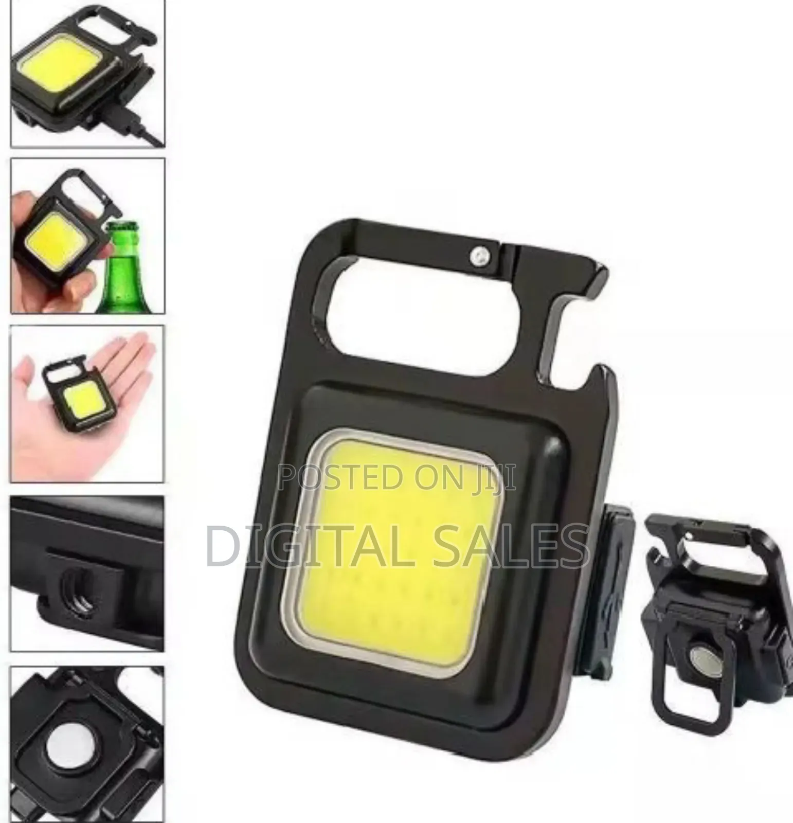 Cob Rechargeable Keychain Light and Bottle Opener.