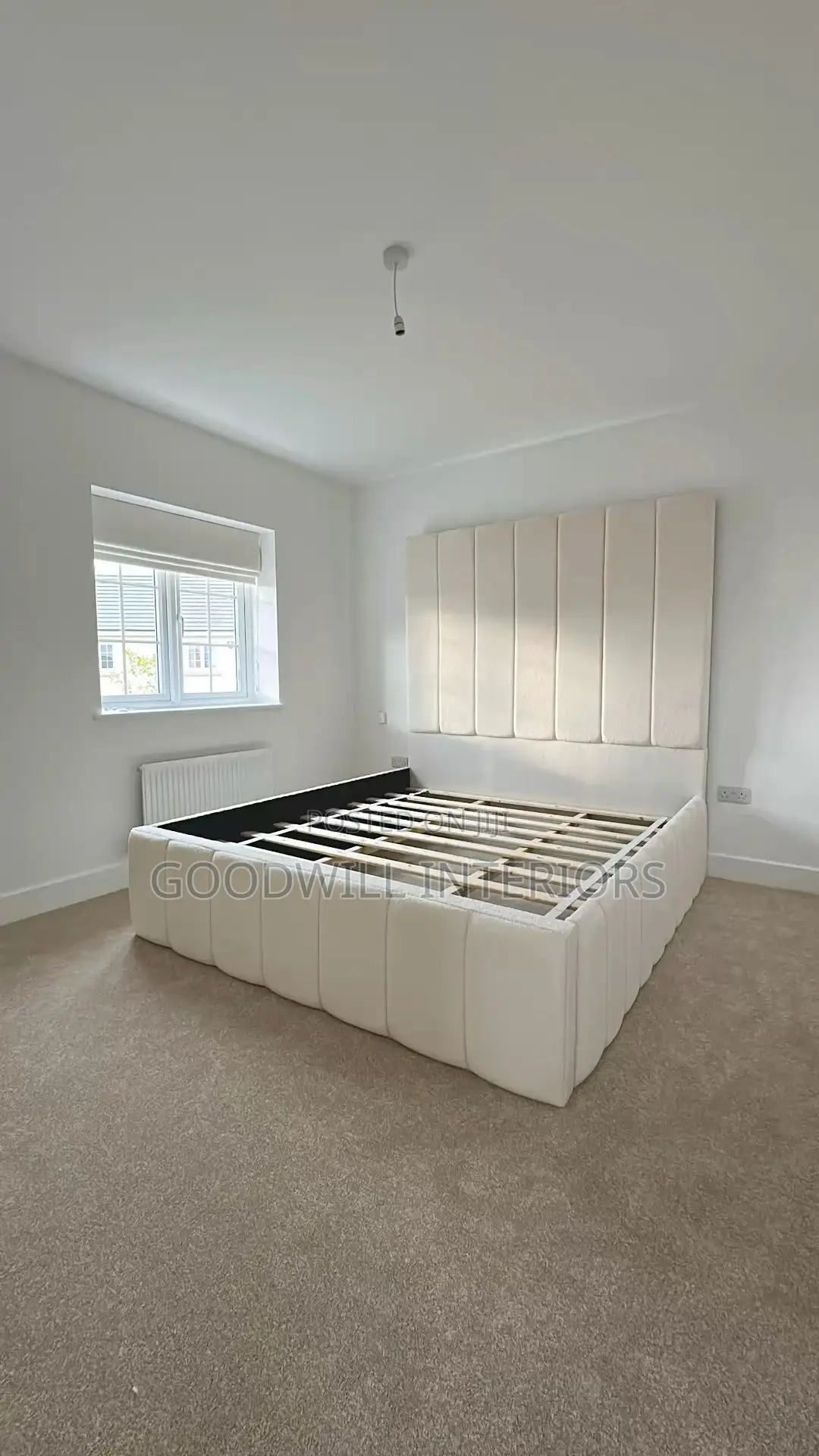 Gray 5 by 6/6 by 6 Modern Bed