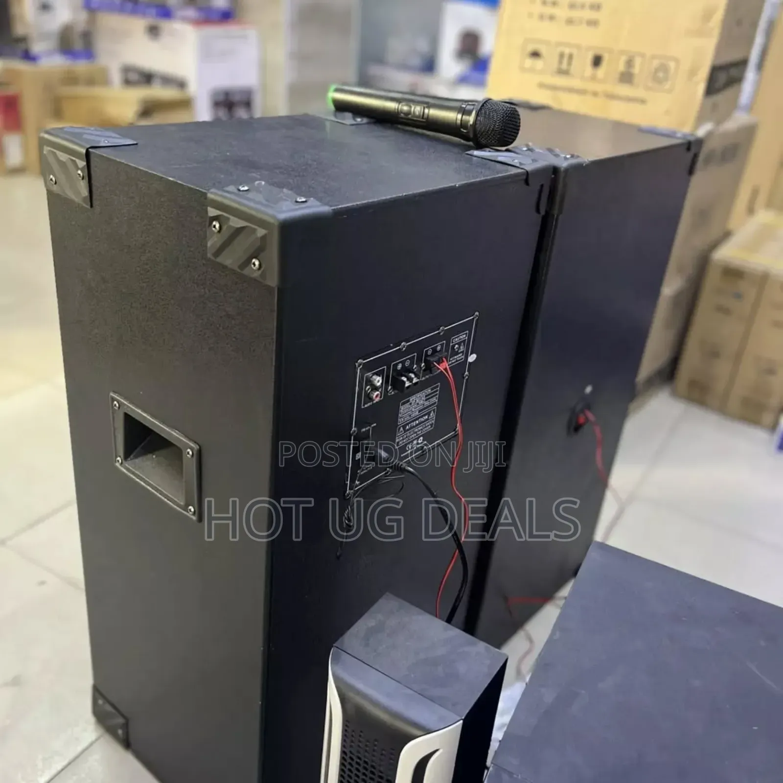 Ailipu Dual 10" Amplified Public Address Speaker With Mic
