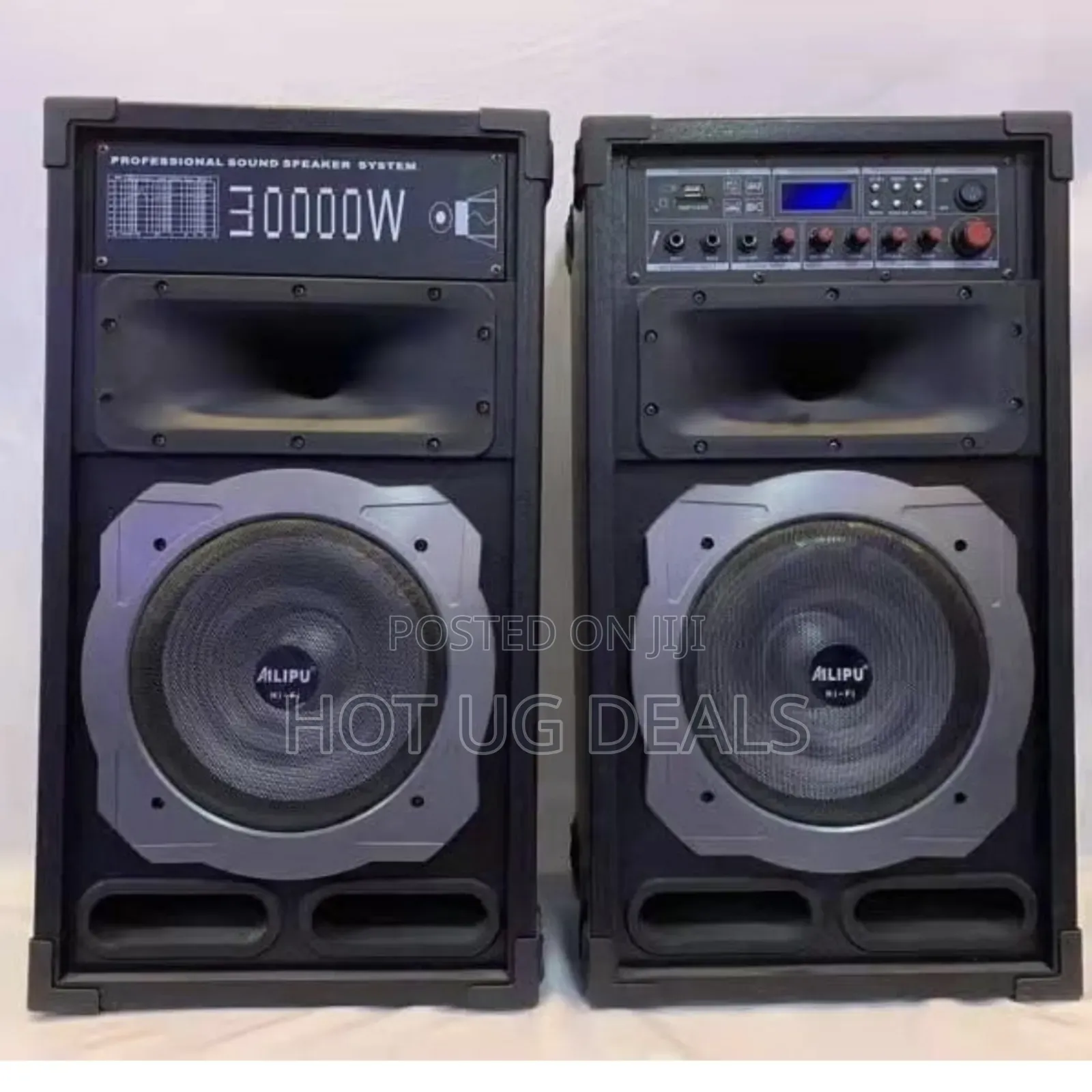 Ailipu Dual 10" Amplified Public Address Speaker 30000w