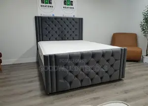 5 by 6 Bed Black Gray