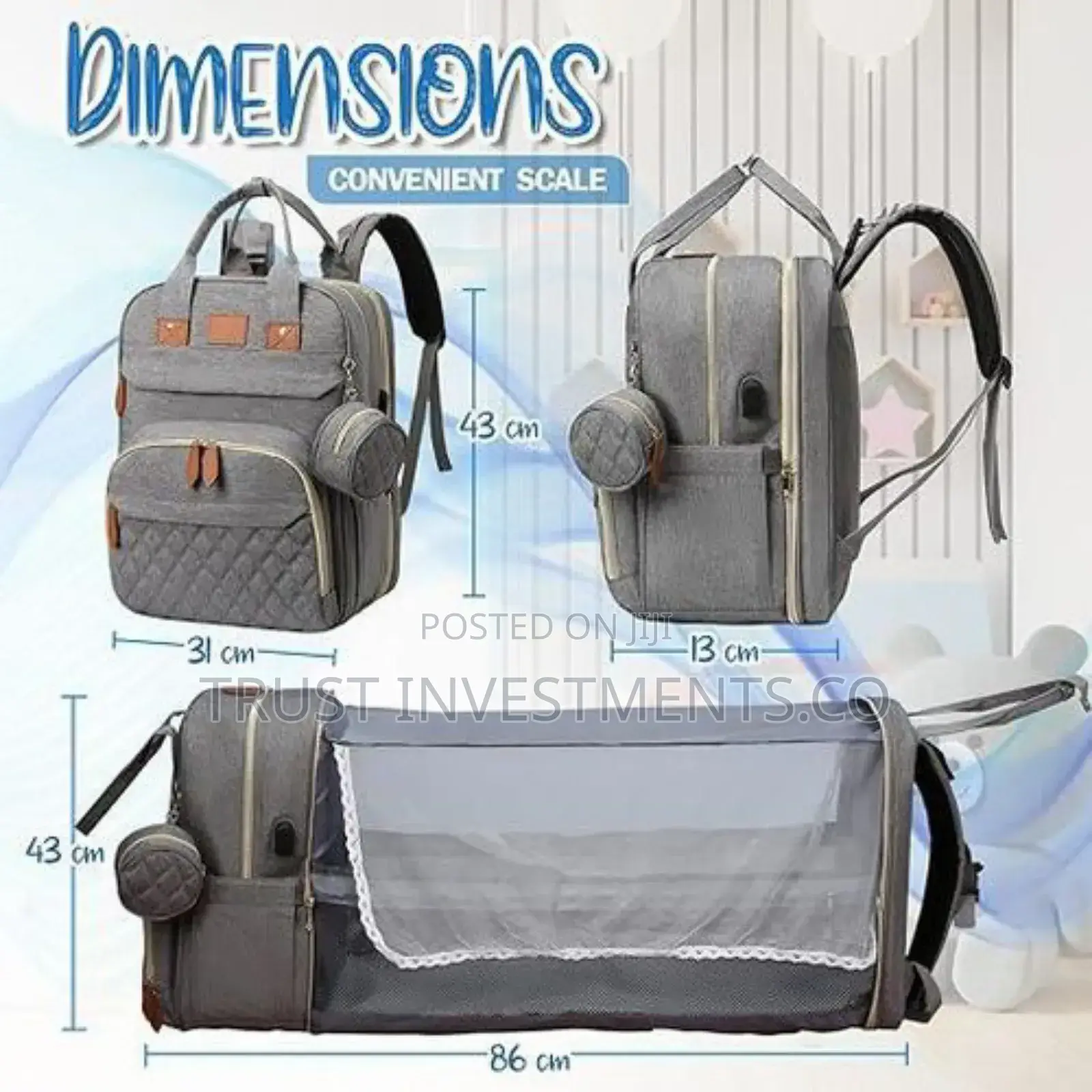 Travel Diaper Bag Backpack,