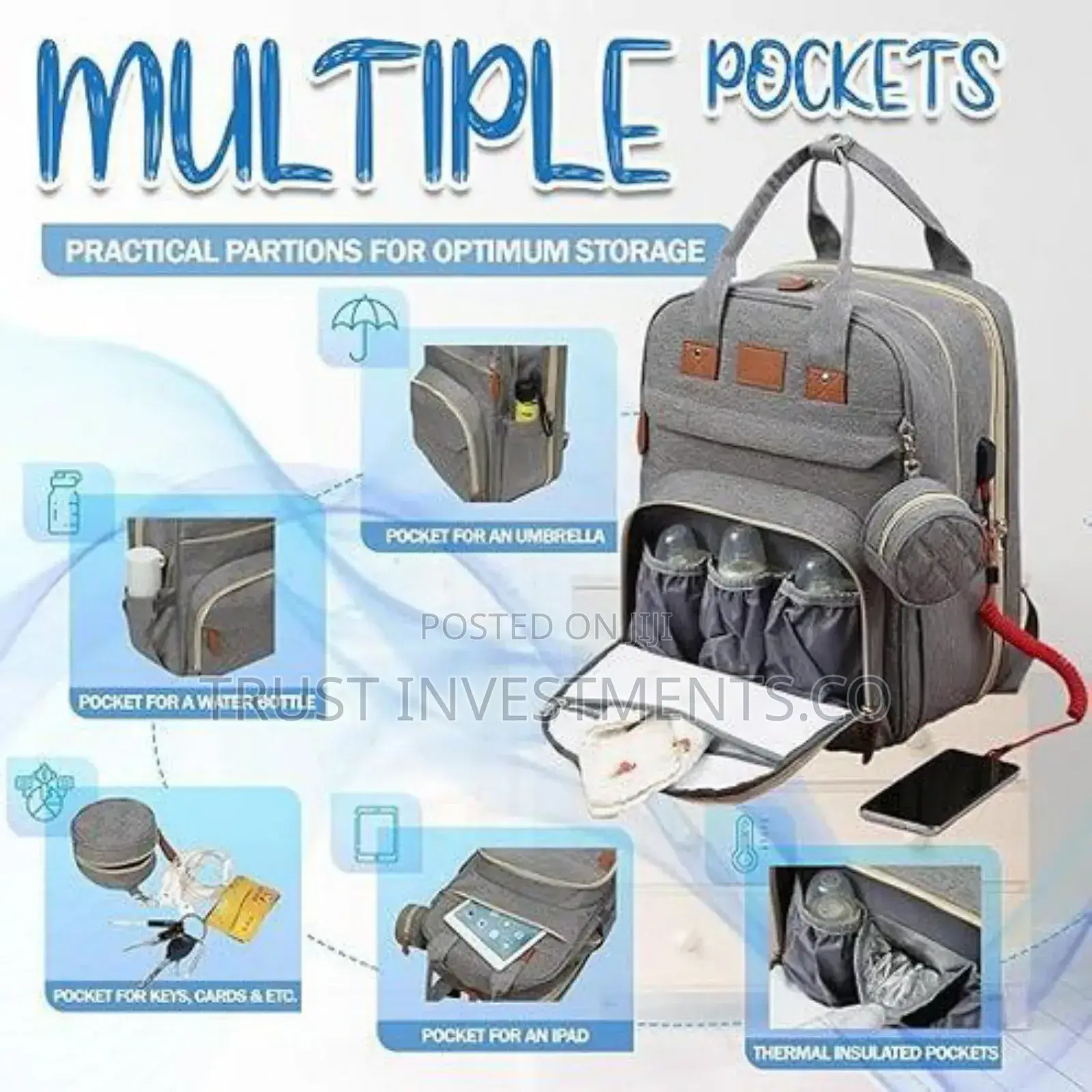 Travel Diaper Bag Backpack,