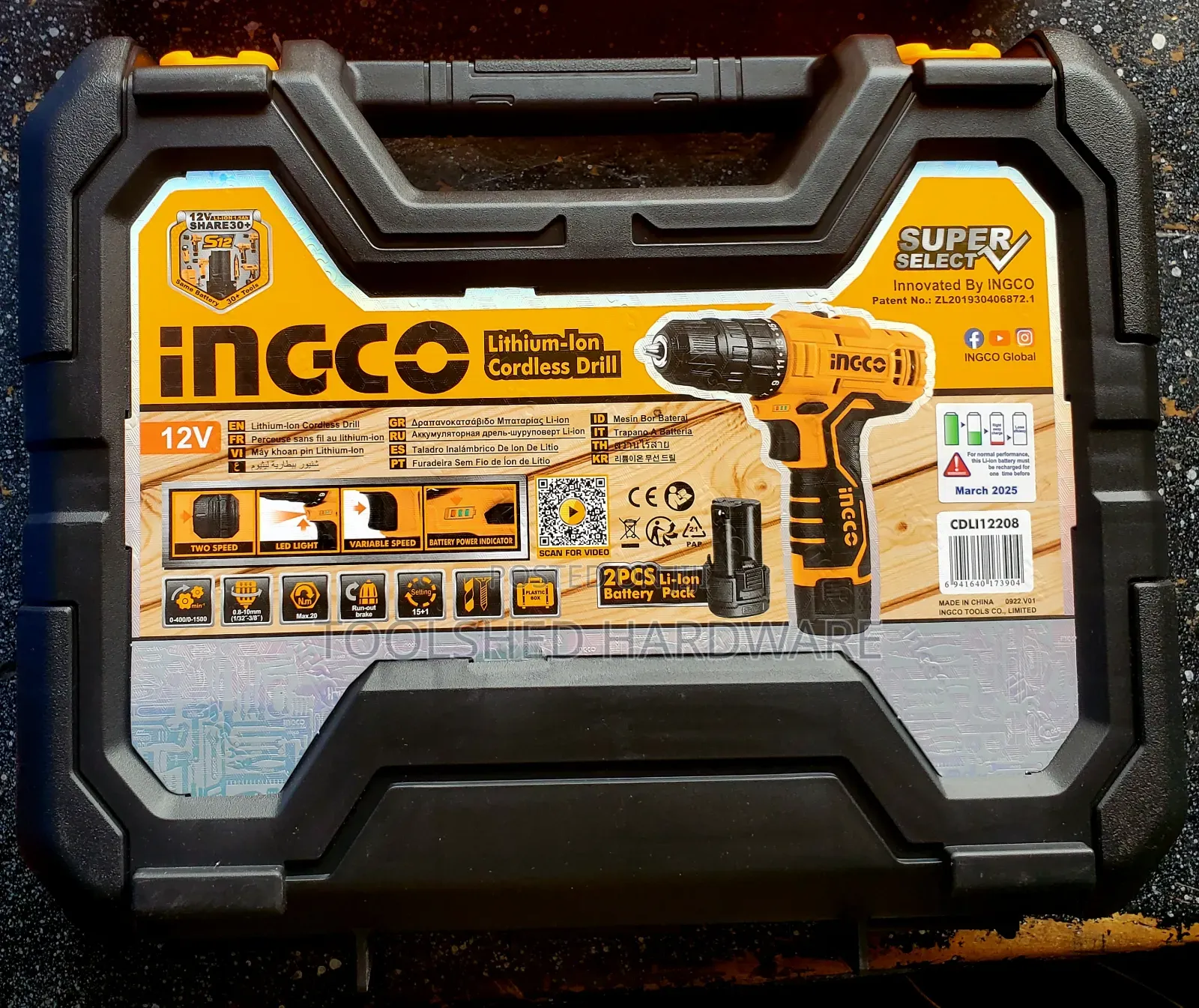 Ingco 12v Cordless Drill