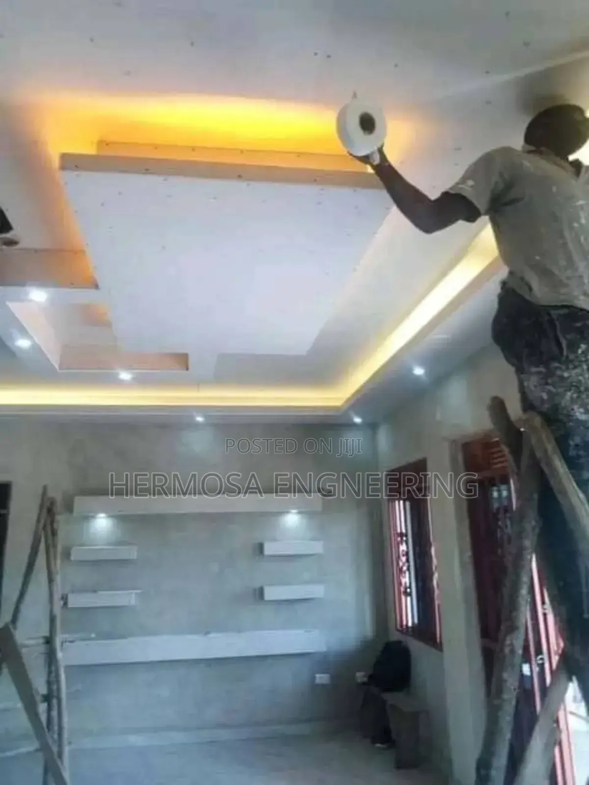 Painting, Gypsum Cellings, Tiles Tiling and Interior Designs