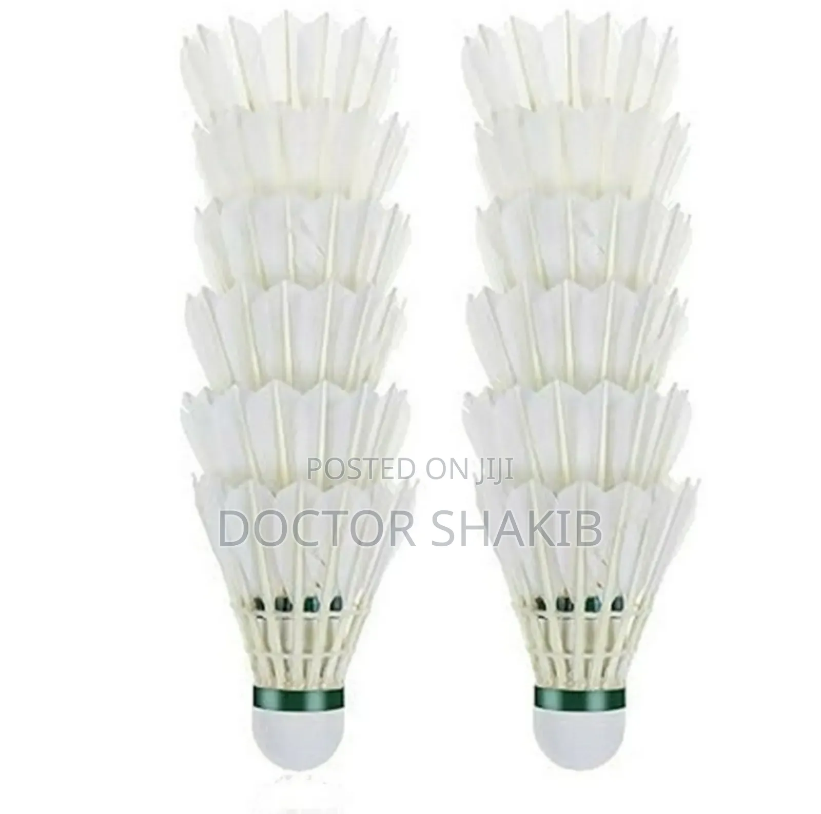 New 12pcs Competition Feather Badminton Shuttle Service Cort