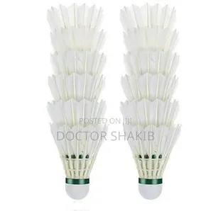 New 12pcs Competition Feather Badminton Shuttle Service Cort