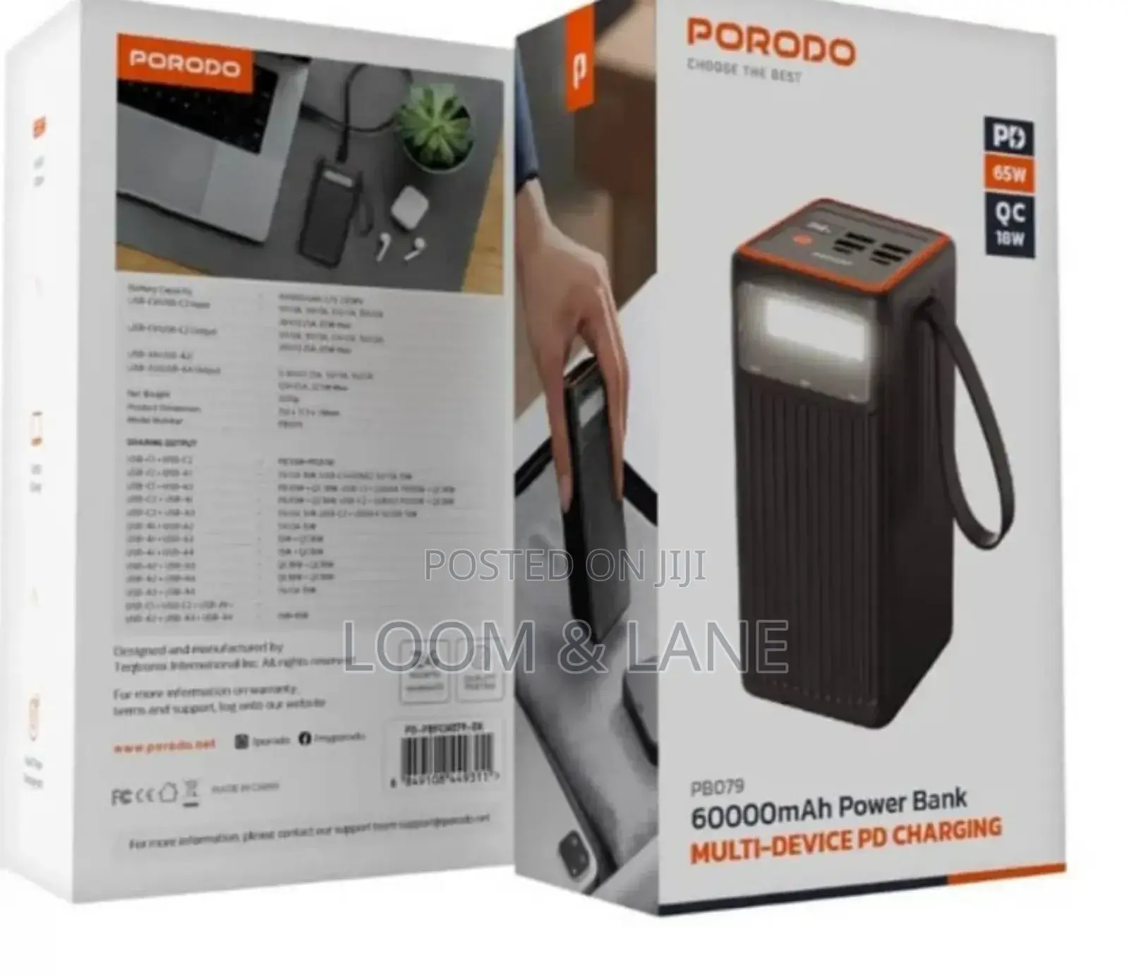 Porodo 60000mah High Capacity Power Bank