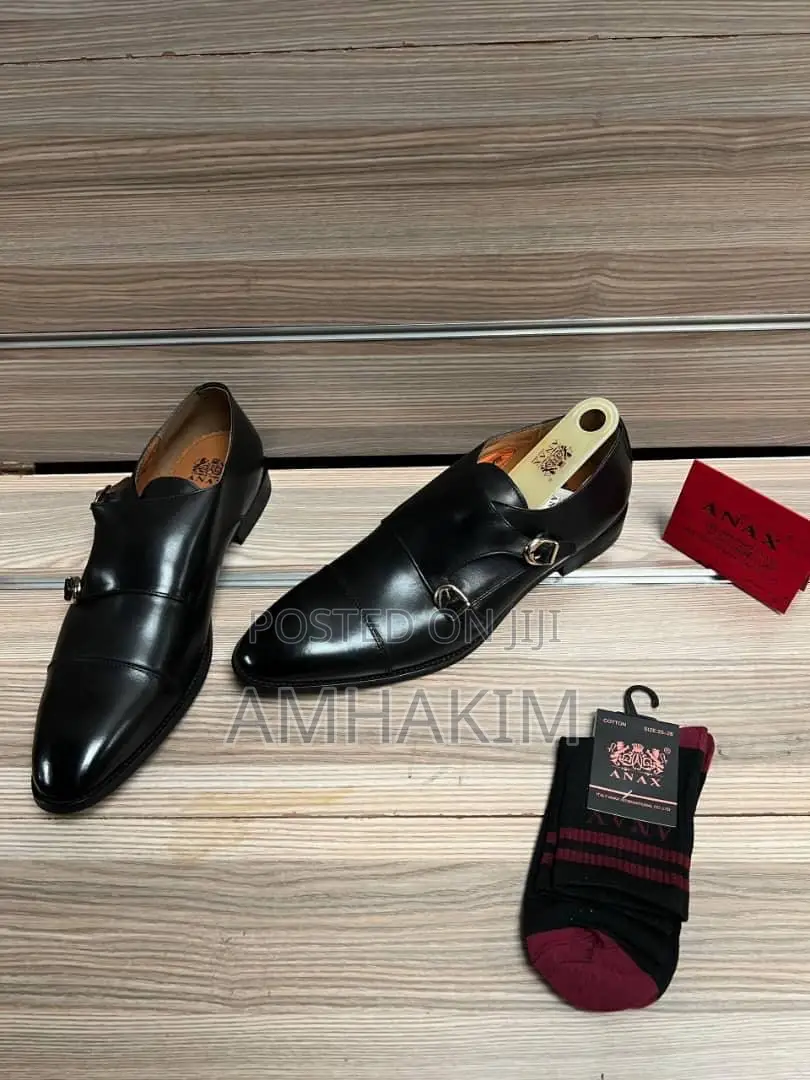 Classic Double Buckle Smooth Leather Anax Gentles In Stock