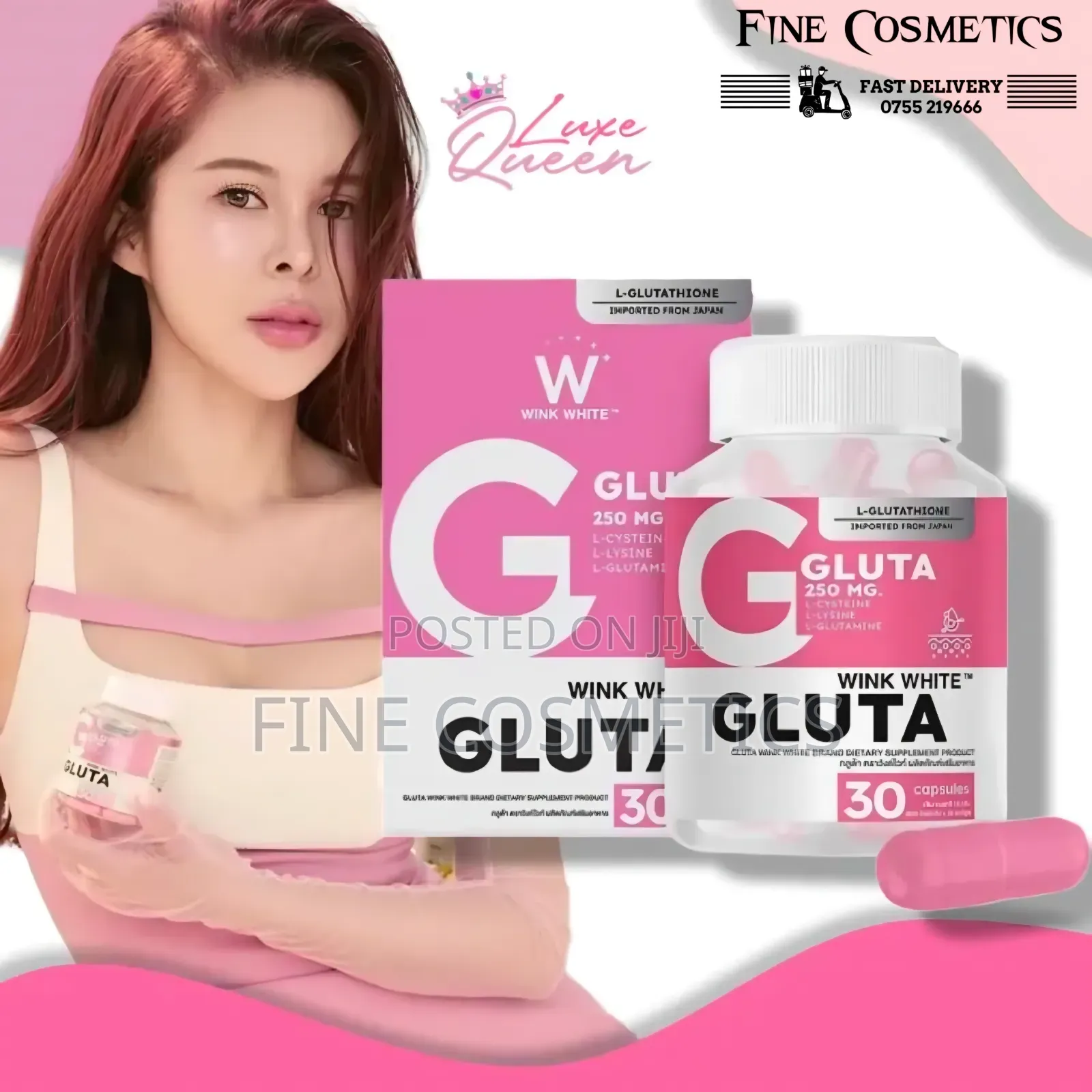 Wink White + Cc Zinc Vitamin C, Skin Whitening Dietary Pills