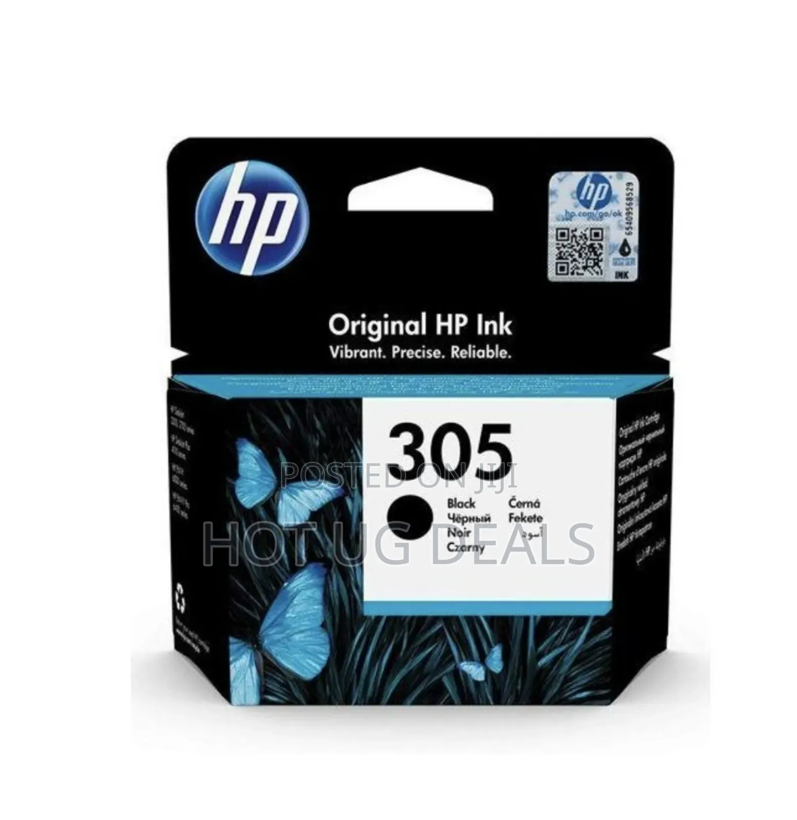 Hp 305 Original Ink Cartridge, Black, Single Pack
