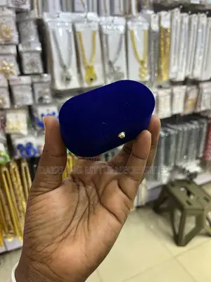 Velvet Dual Ring Box - Blue