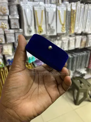 Velvet Dual Ring Box - Blue