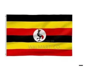 Photo - Uganda Flag Big Size Red Yellow Black