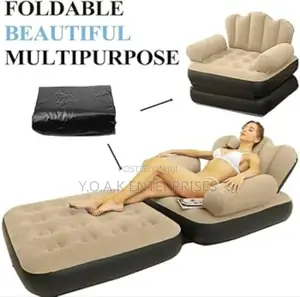 Foldable Multi Purpose Air Sofa With Electric Pump