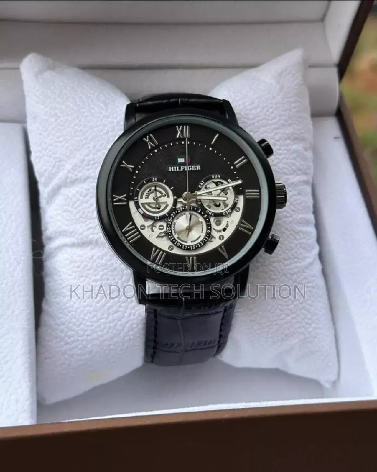 Hilfiger Leather Watch for Men