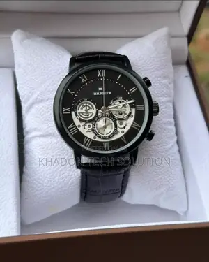Hilfiger Leather Watch for Men