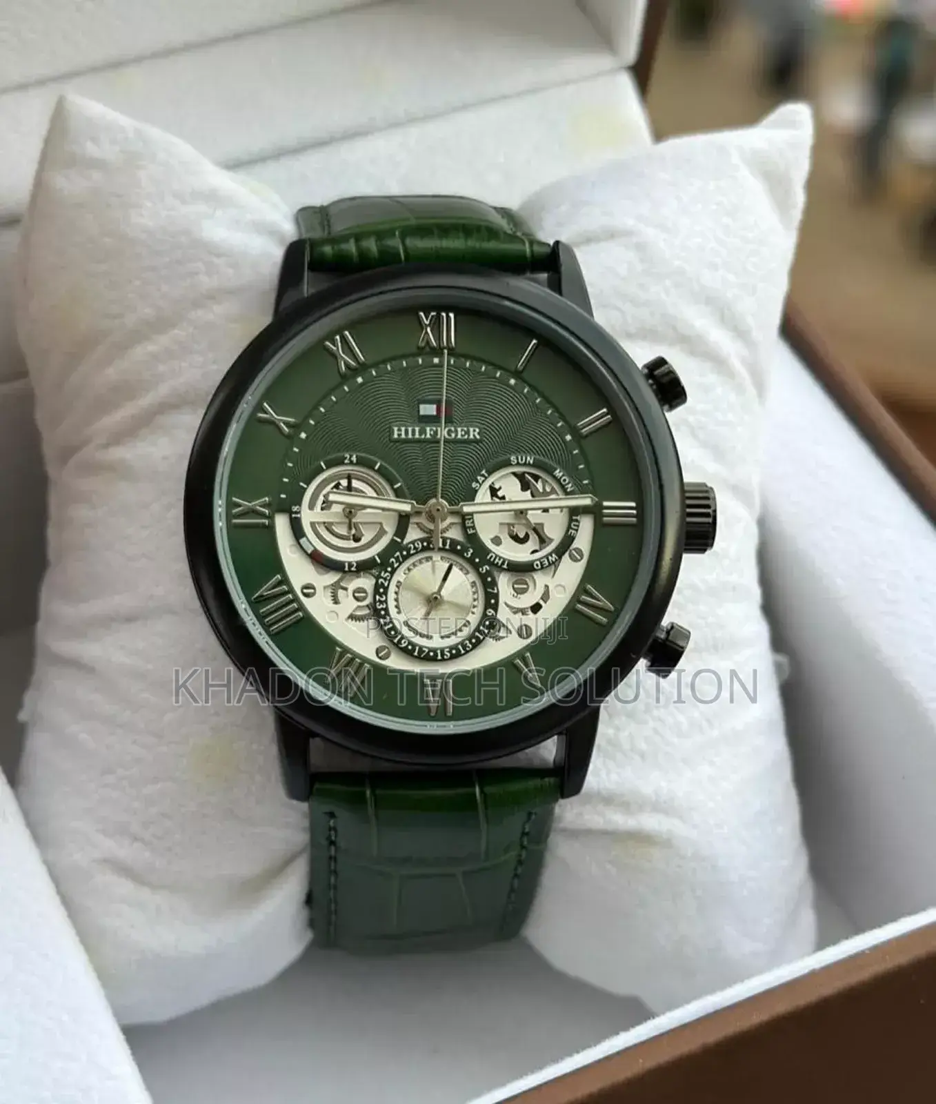 Hilfiger Leather Watch for Men