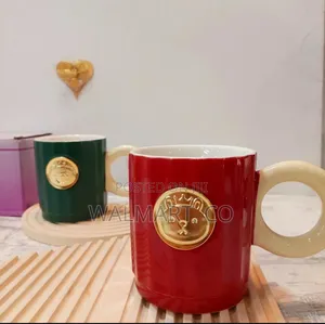 Design Mug 1piece -Green,White,Red
