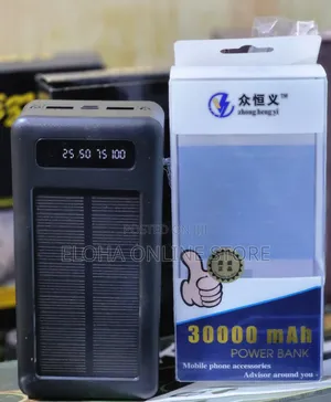 Multi Cable 30000mah Solar Travel Powerbank