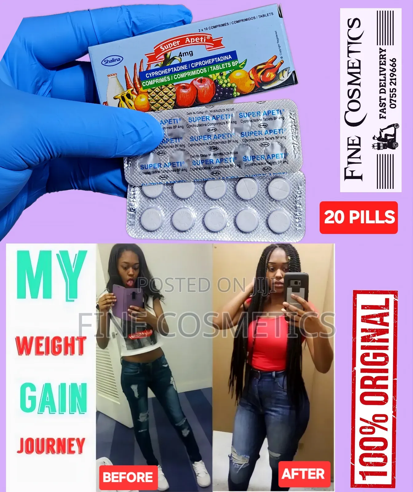 Wholesale Super Apeti, Weight Gainer Cyproheptadine 20 Pills