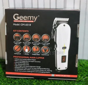 Geemy 6018 Stainless Steel Blade Rechargeable Clipper
