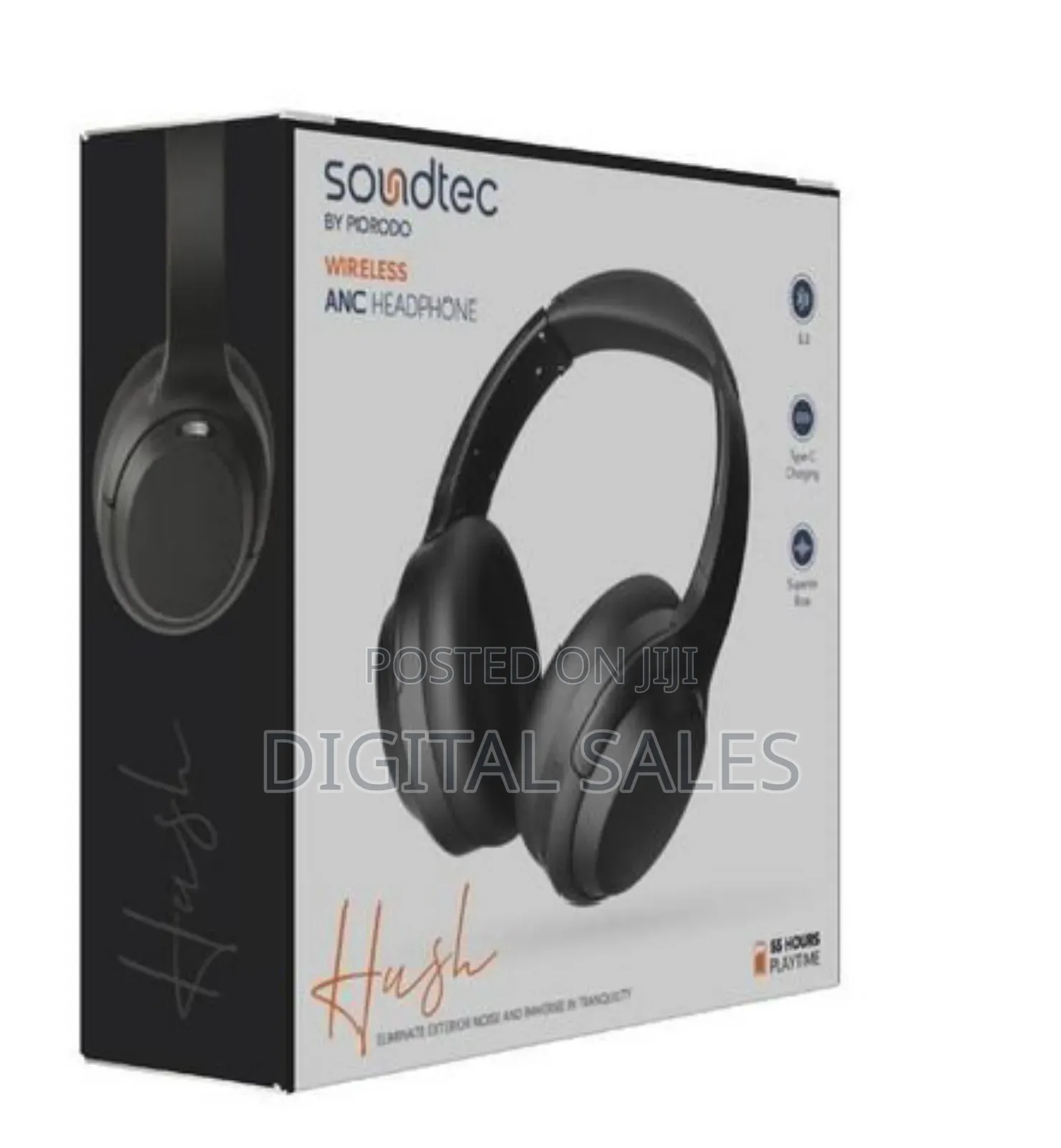 Porodo Soundtec Wireless Over-Ear Headphone Sku: 210974
