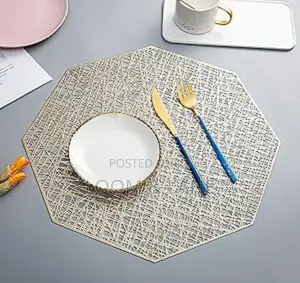 Set of 6 Octagonal Shaped Non Slip Placemats