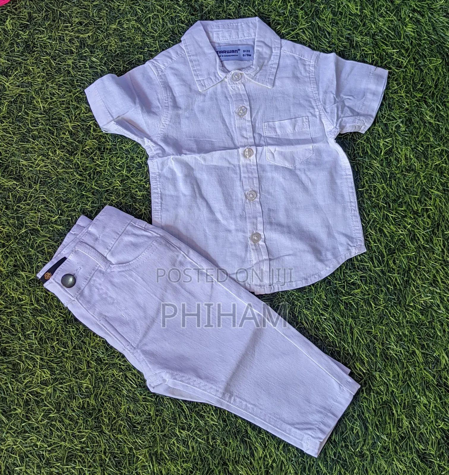 Kids /Boys White Shirt and Trouser