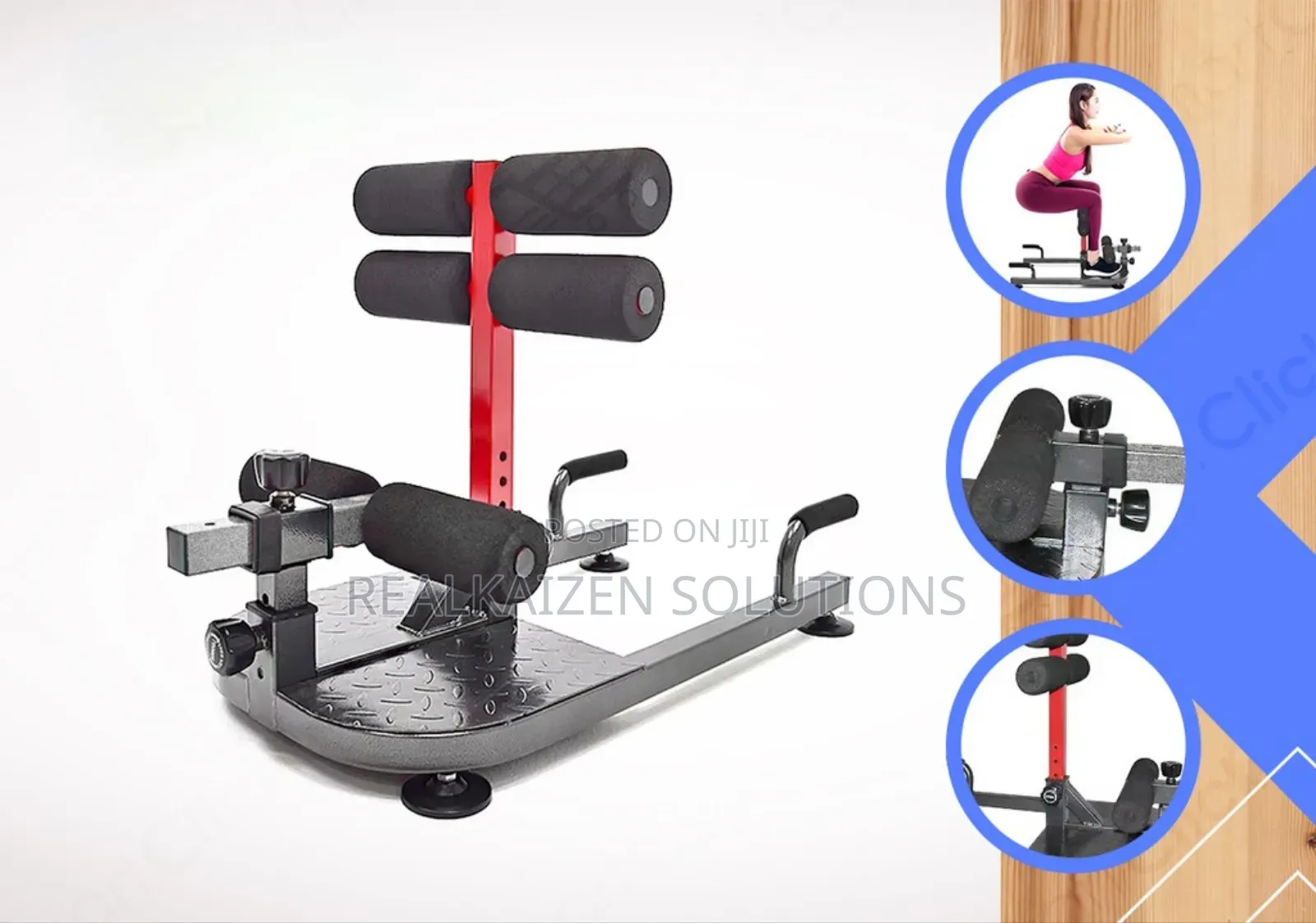 Deep Sissy Squat Trainer Bench Gym Leg and Core Trainer