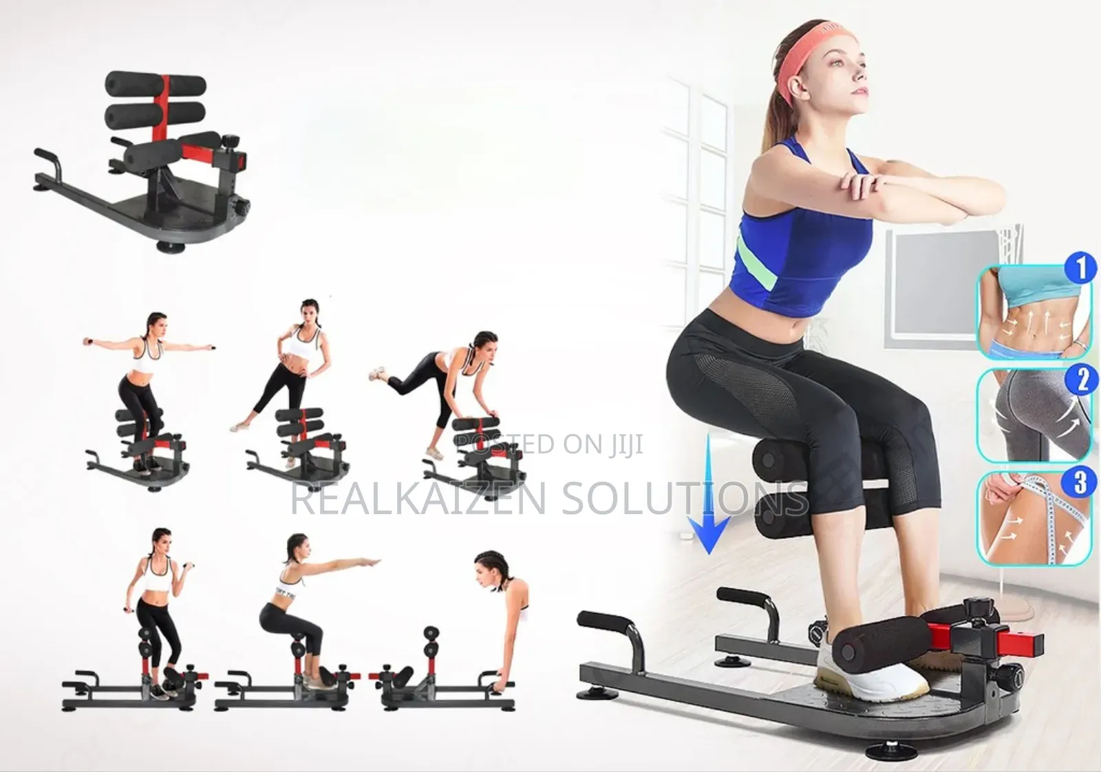 Deep Sissy Squat Trainer Bench Gym Leg and Core Trainer