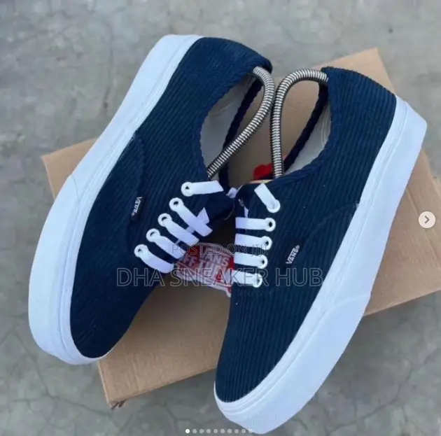 Vans New Navy Blue, White