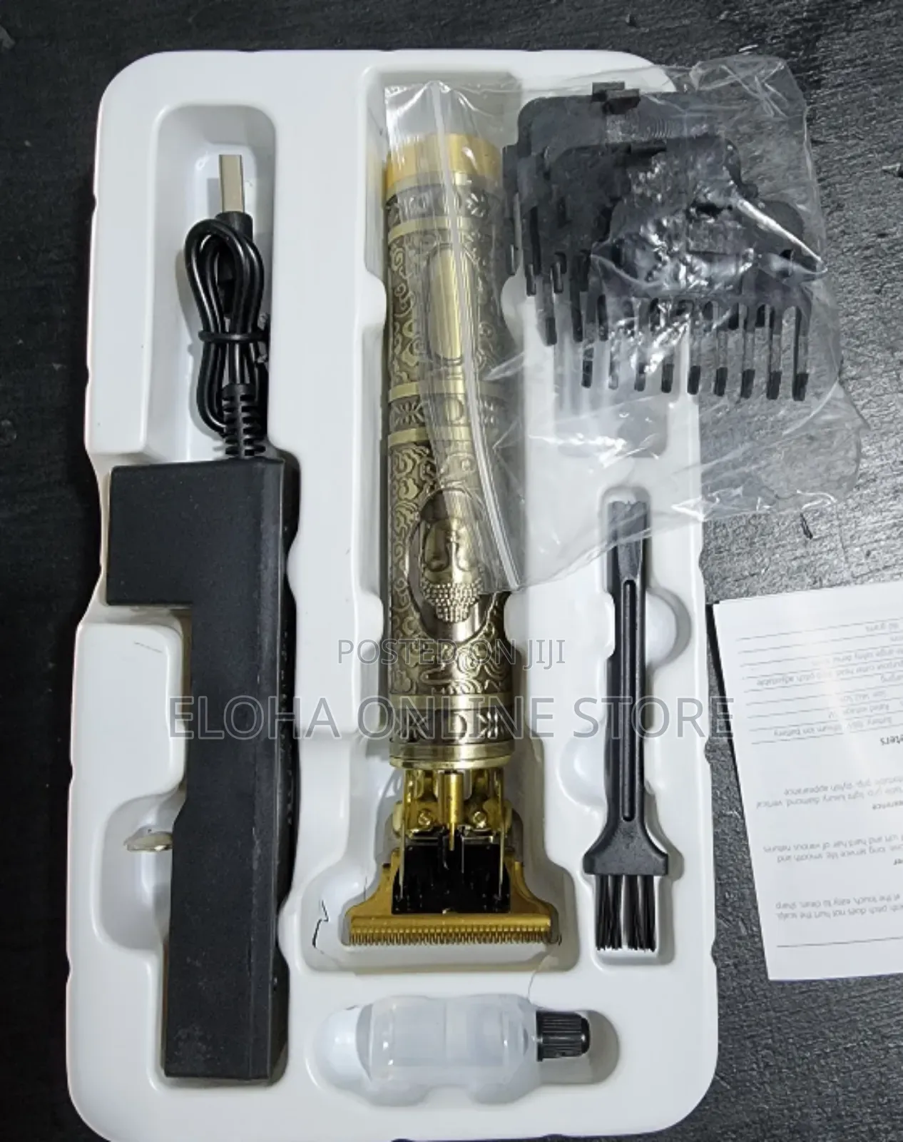 Stainless Steel Waterproof Shaving Clipper Gold