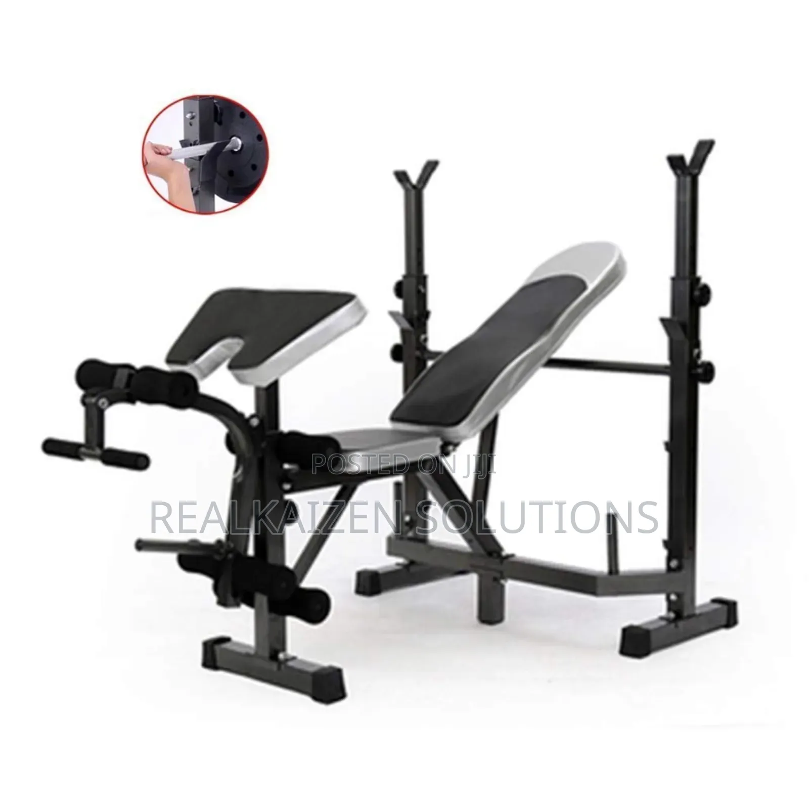 Multifunctional Weight Rack Strength Training Fitness Bench