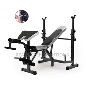 Multifunctional Weight Rack Strength Training Fitness Bench