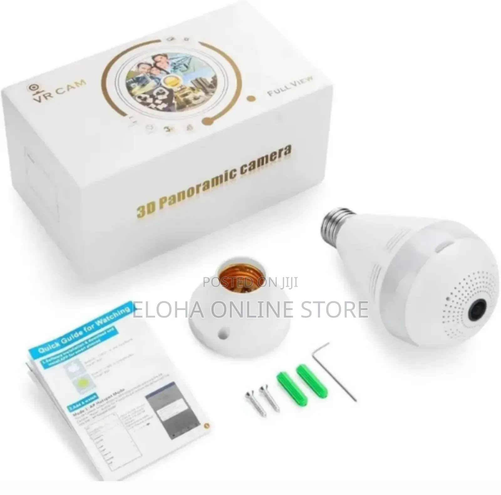 360° 1080p Wifi Camera Bulb