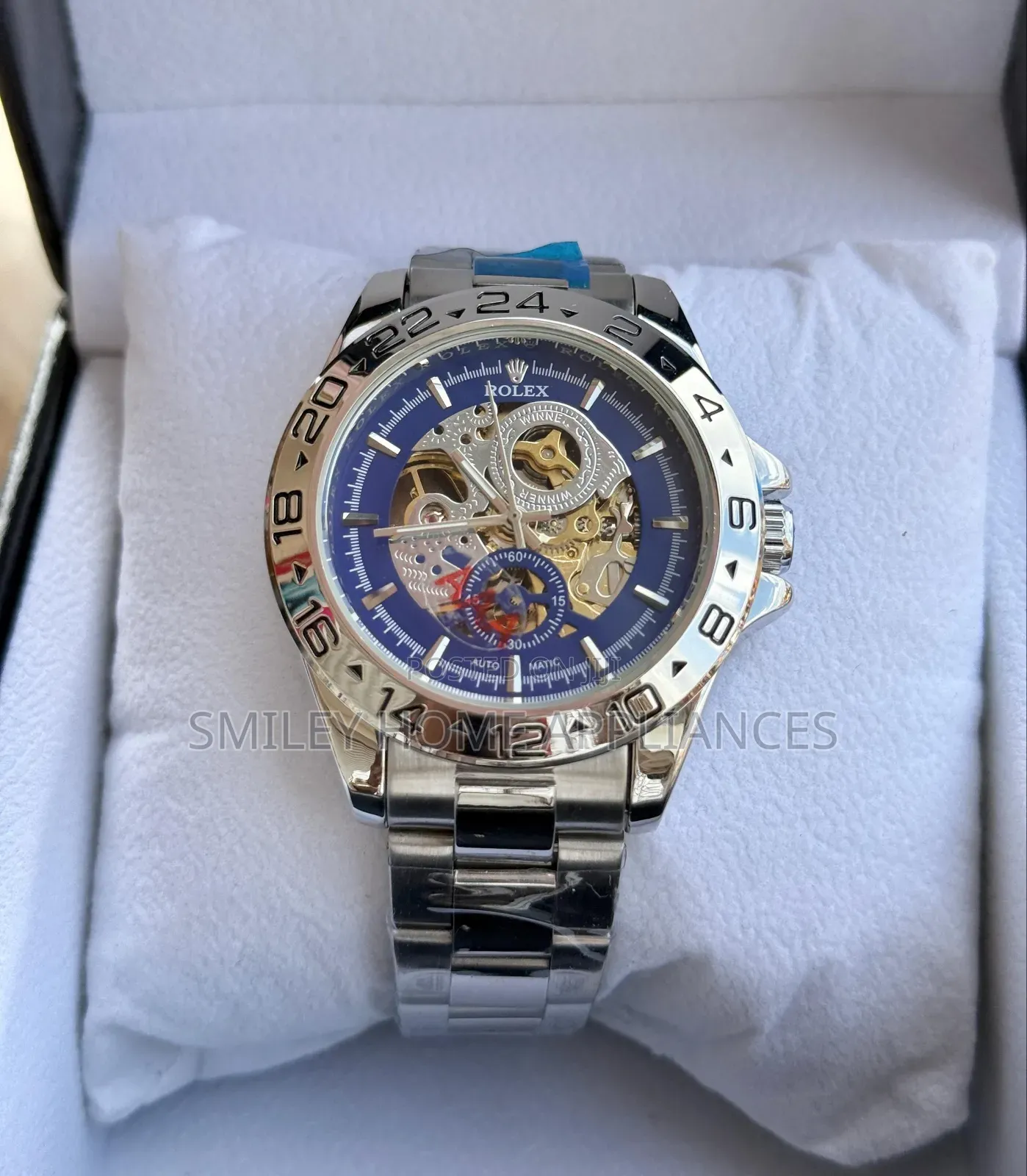 Men's Original Mechanic Silver Wrist Time Piece at Discount