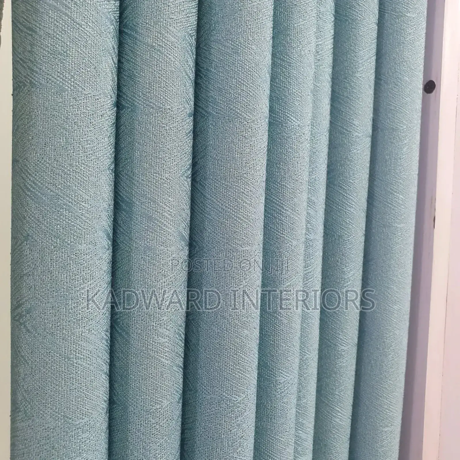 Blue Luxurious Curtains Per Finished Metre