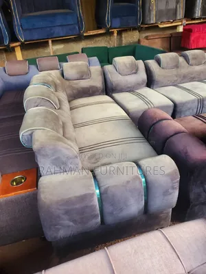 Six Seater Sofa With Silver