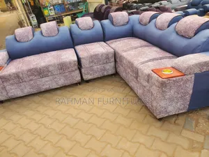 Sofa L Shape With Cup Storage