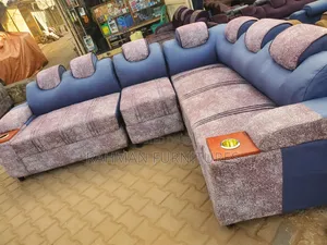 Sofa L Shape With Cup Storage